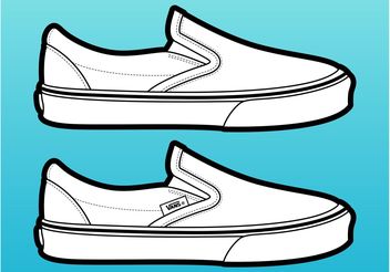 Vans Shoes Vector - Free vector #161207